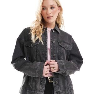 ASOS - Oversized Denim Jacket - Washed Black